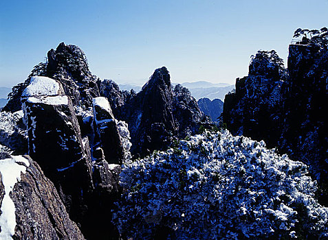 黄山雪景