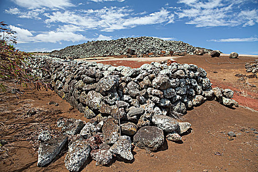 石墙,乌波卢岛,夏威夷大岛,夏威夷,美国