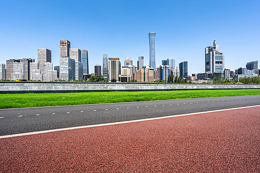 高速公路,城市天际线