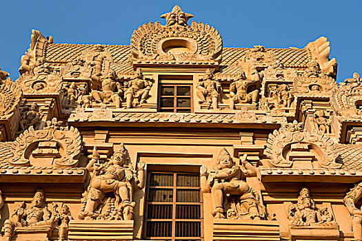 印度,泰米尔纳德邦,坦贾武尔,庙宇