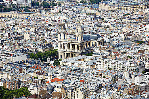 巴黎,俯视,圣徒,教堂,法国