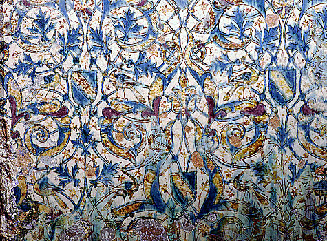 瓷砖,阿尔罕布拉,格拉纳达,西班牙,14世纪,艺术家