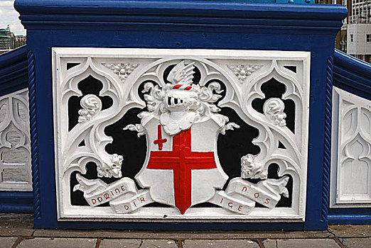 盾徽,塔桥,伦敦,英格兰