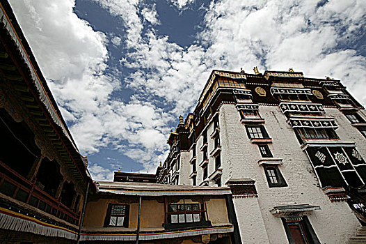 西藏拉萨布达拉宫局部