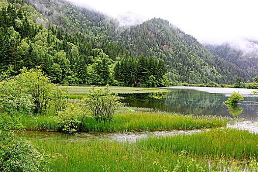 四川九寨沟的海子