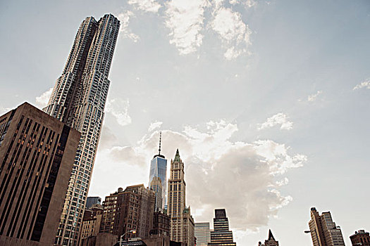 摩天大楼,下曼哈顿,纽约,美国