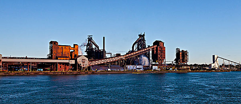 产业,底特律,河