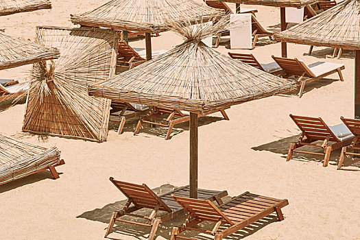 伞,沙滩椅