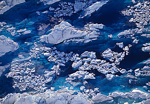 冰,峡湾,格陵兰