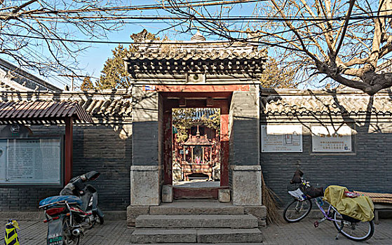 天津蓟州白塔寺寺门