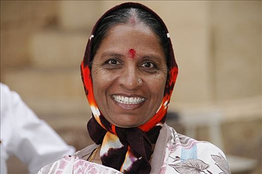 印度女人,梅兰加尔堡,拉贾斯坦邦,北印度,亚洲