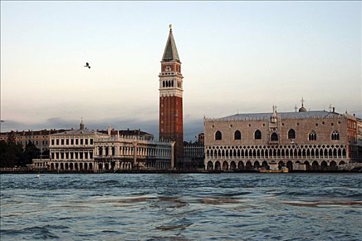 风景,钟楼,宫殿,威尼斯,威尼托,意大利,欧洲