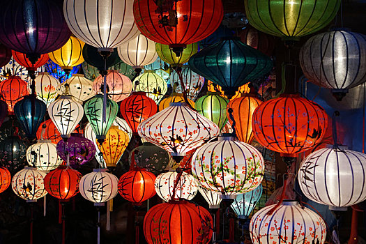 越南,会安,古镇,中国传统,元素,灯笼