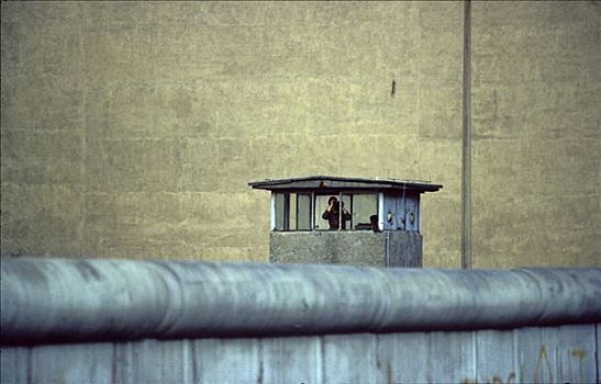 瞭望塔,柏林墙,柏林,德国