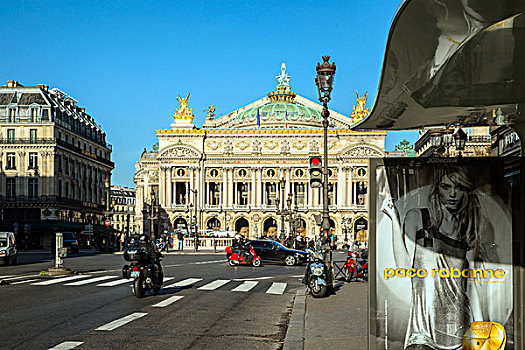 欧洲旅游巴黎歌剧院