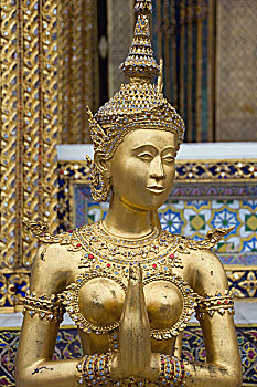 金色,雕塑,宫殿,寺院,曼谷,泰国