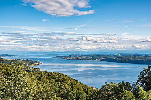 风景,上方,康士坦茨湖,靠近,地区,巴登符腾堡,德国,欧洲