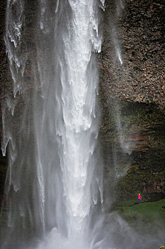 特写,瀑布,冰岛