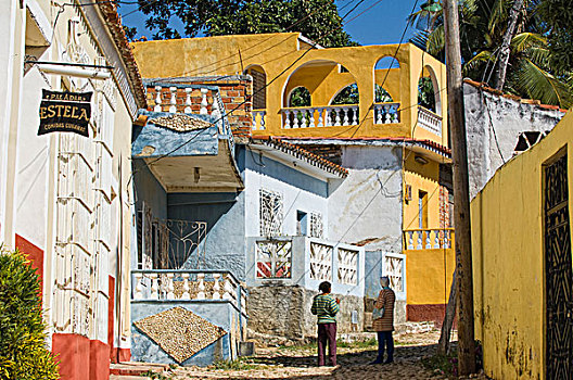 彩色,特立尼达,世界遗产,圣斯皮里图斯,省,古巴,中美洲