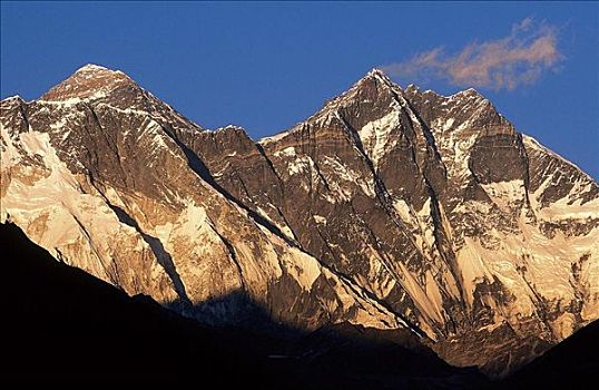 山,喜马拉雅山,珠穆朗玛峰,尼泊尔,亚洲