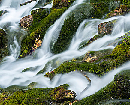 瀑布,山谷,奥地利,九月,大幅,尺寸