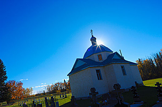 俄国东正教堂,墓地,艾伯塔省,加拿大
