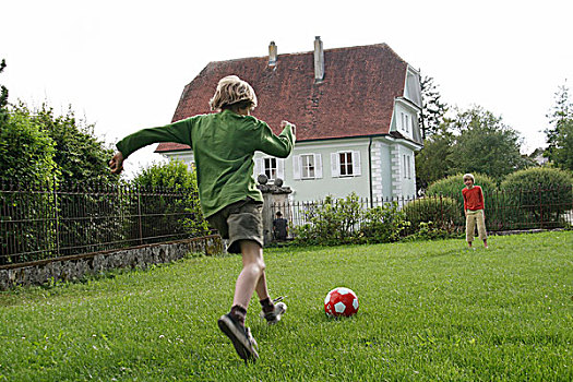 足球,花园