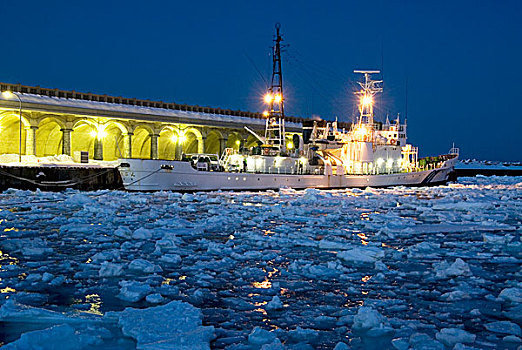 稚内,港口,浮冰