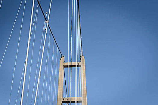 上面,吊桥,桥,英国,时间