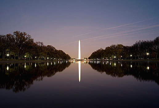 华盛顿,纪念,光亮,夜晚