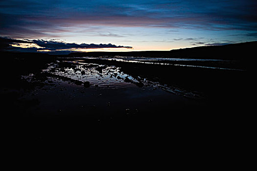 黎明,上方,冰岛