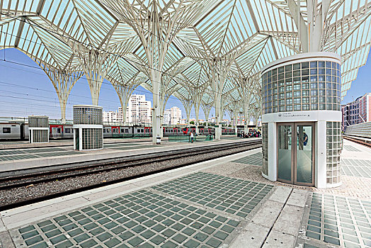 火车站,东方,建筑师,圣地亚哥,里斯本,葡萄牙,欧洲