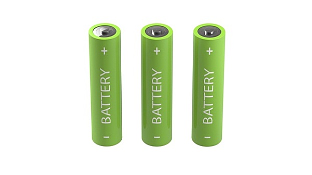 三个,绿色,隔绝,电池