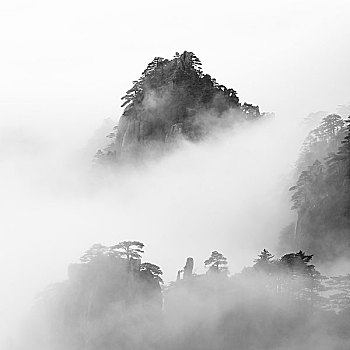 水墨黄山