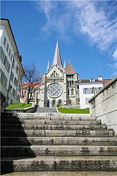 大教堂,洛桑,瑞士