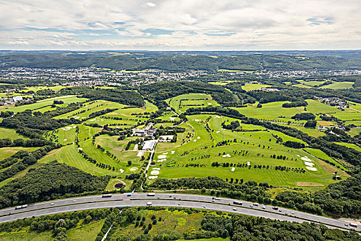 高尔夫球杆,高尔夫球场,高尔夫,运动,高速公路,鲁尔区,北莱茵威斯特伐利亚,德国