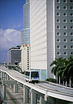 地铁,轨道,迈阿密