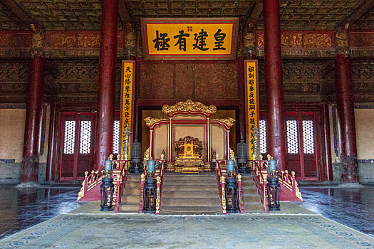 北京故宫保和殿内景