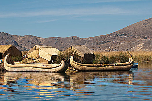 秘鲁,提提卡卡湖,乡村,漂浮
