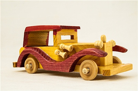 木制玩具,红色,黄色,汽车