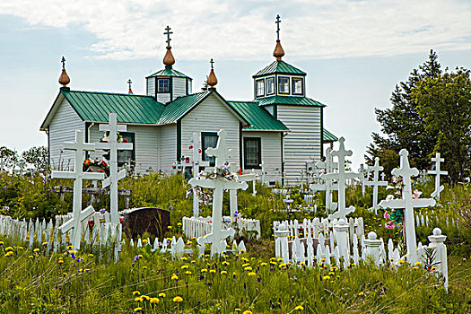阿拉斯加,肯奈半岛,俄国东正教堂