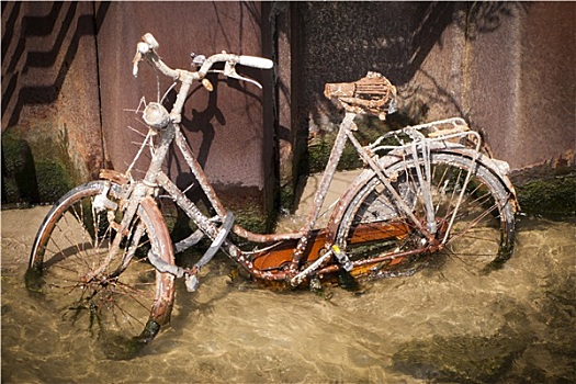 淹溺,生锈,自行车