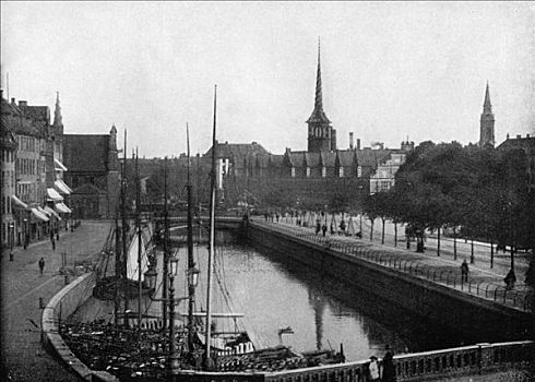 街景,哥本哈根,丹麦,1893年,艺术家