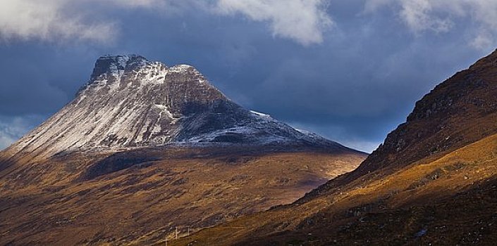苏格兰,高地,一堆,印象深刻,山,区域,北方,生动,外观,只有,2009年,脚,高度