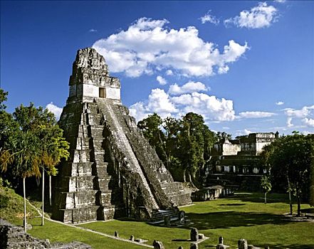 庙宇,遗址,玛雅,金字塔,危地马拉,中美洲