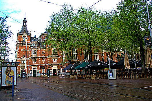 荷兰阿姆斯特丹街道和建筑