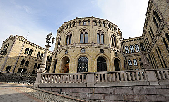 议会,奥斯陆,挪威,斯堪的纳维亚,北欧
