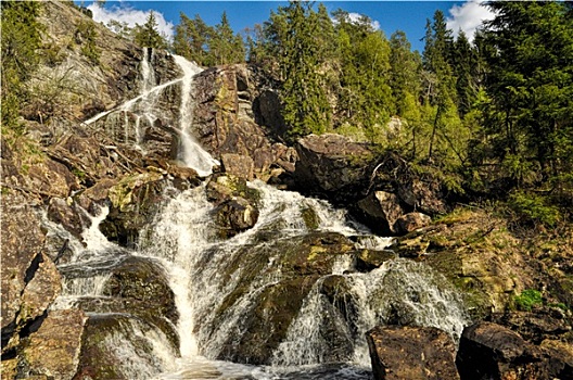 瀑布,瑞典,挪威