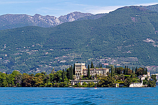 加尔达,别墅,加尔达湖,意大利北部,意大利,欧洲