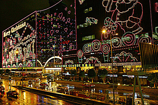 圣诞彩灯,九龙,香港